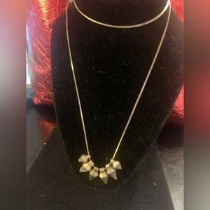 Madewell conical gold and brass tone necklace